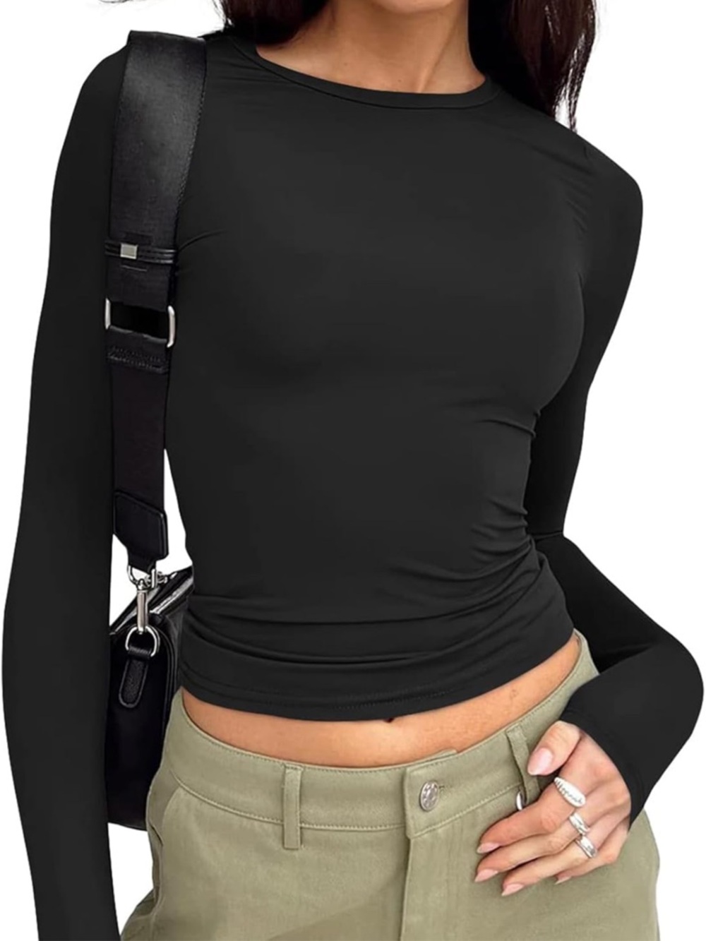 Women’s Black Long Sleeve Tee